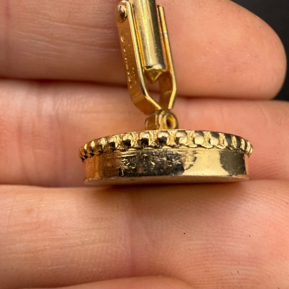 Vintage Destiny‎ Cufflinks Gold Tone